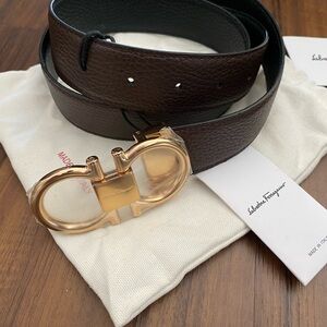 Men’s leather ferragamo belt